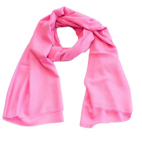 100% Cashmere Pashmina Scarf/Shawl - Classic Pale Pink One Size