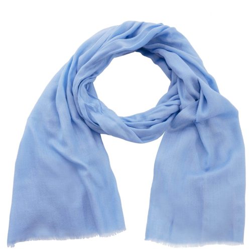 100% Cashmere Pashmina Scarf/Shawl - Classic Light Blue One Size