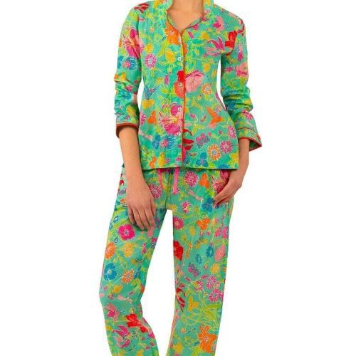 PJ Set - Birds & the Bees Turquoise