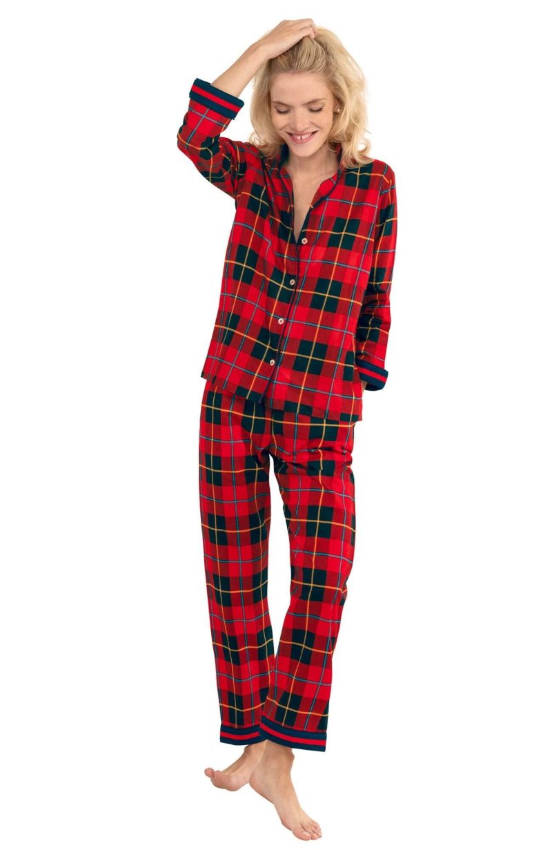 PJ Set - Plaidly Cooper Redmulti Plaid