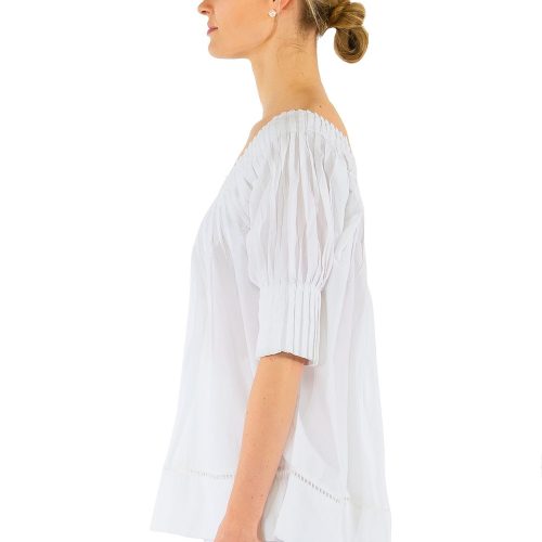 pleated beauty top side