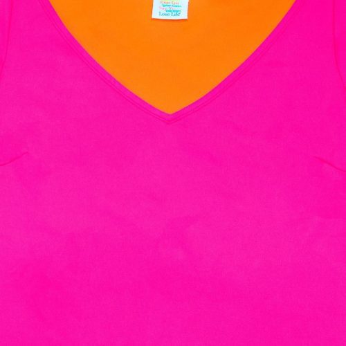 secondskin top pinkorange secret