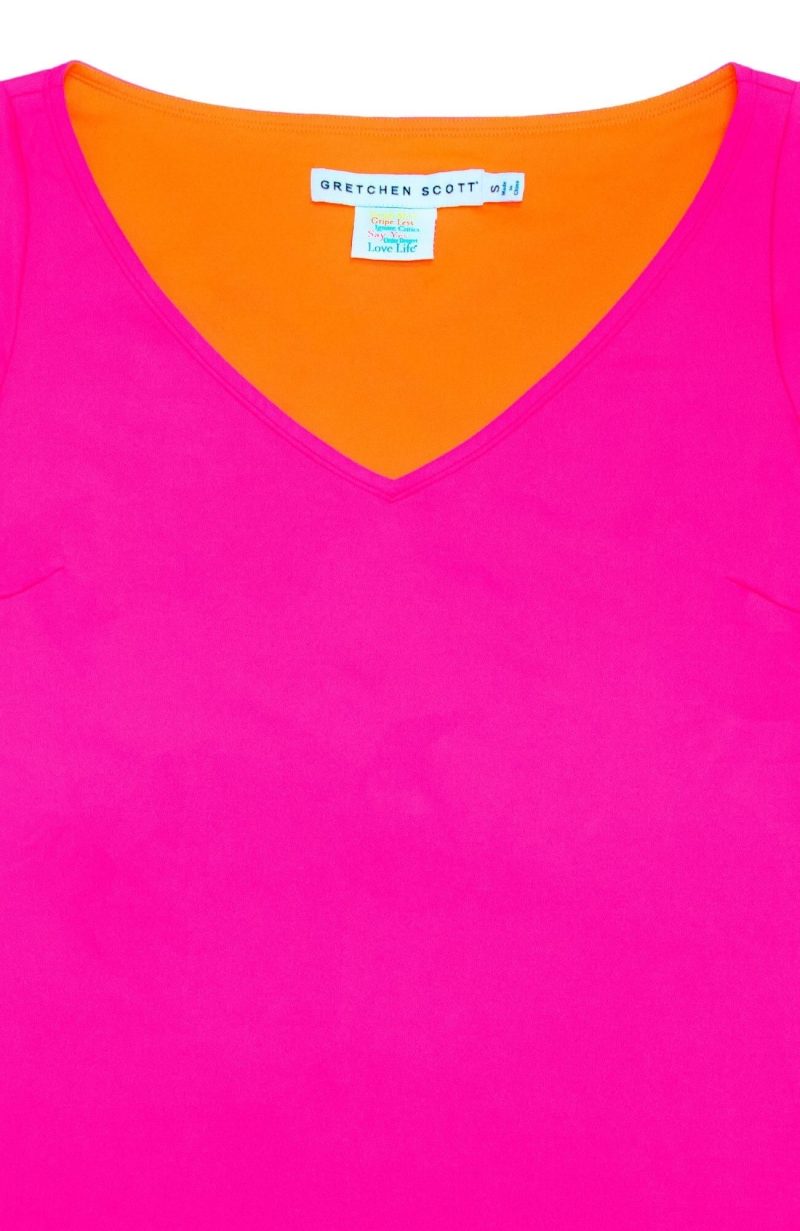 secondskin top pinkorange secret