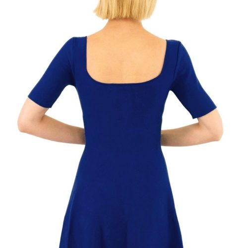 senorita dress blue back crop2