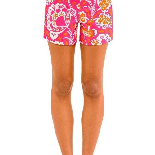 Shorty Shorts - Flora Pink Orange