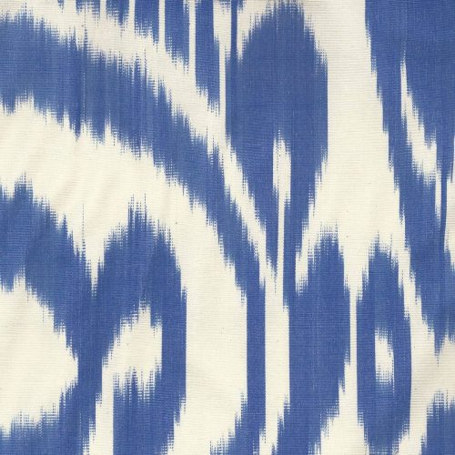 silk ikat blue fabric update