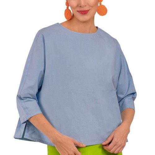 The Ayn Top - Solid Periwinkle