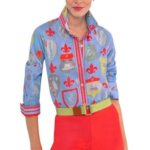 Boyfriend Shirt - Siena Periwinkle