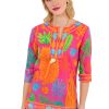 Split Neck Tunic - Sea Sway - Final Sale Pink