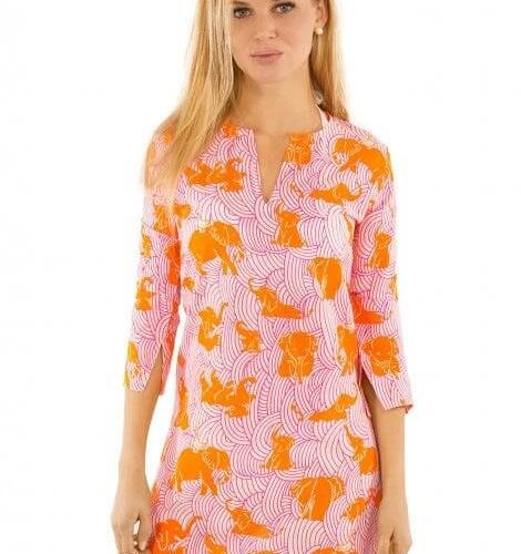 Mommy Cotton Tunic - Trunk Trunk Goose Orange