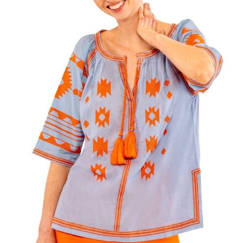 Montezuma Tunic Periwink Orange