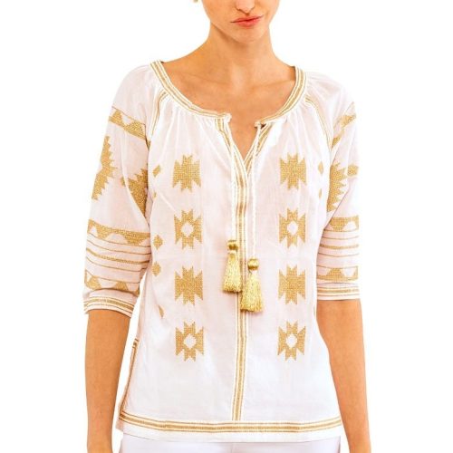 Montezuma Tunic White Gold