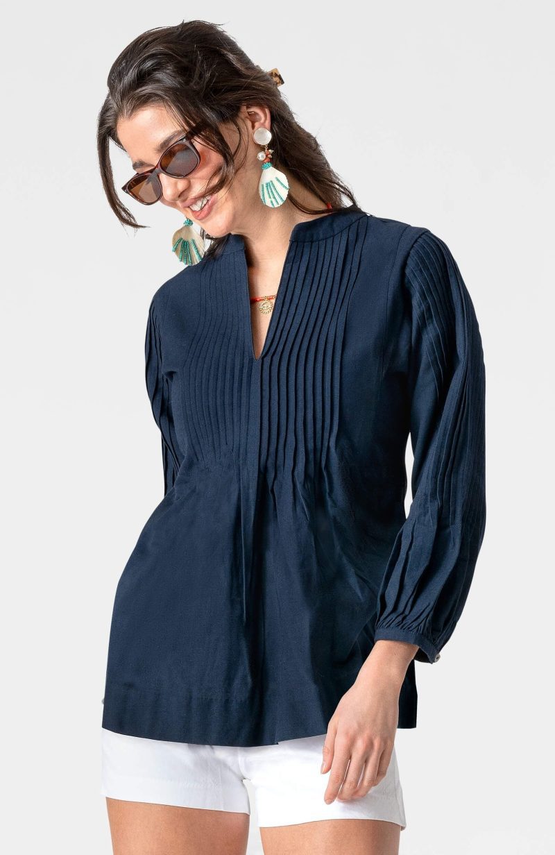 Nip Tuck Tunic - Solid Navy